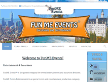 Tablet Screenshot of funmeevents.com